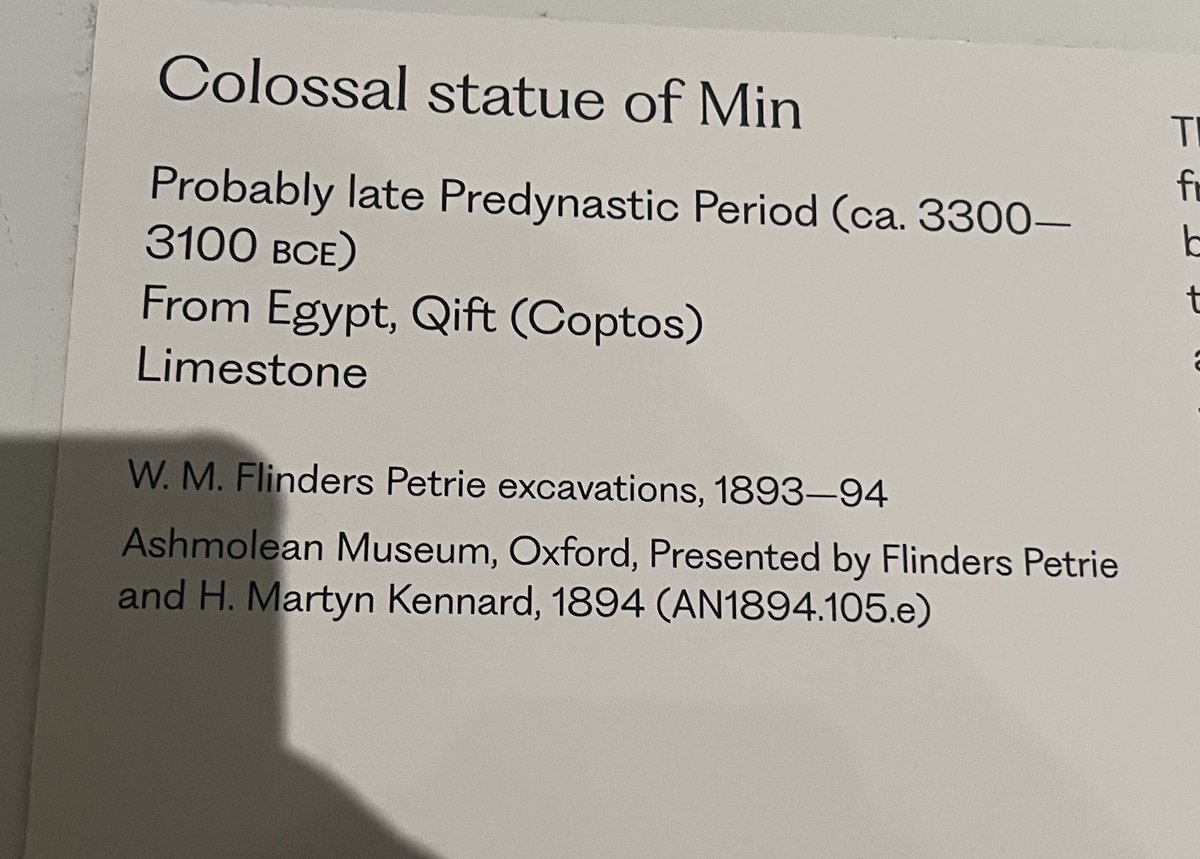 PseudoJonathan's tweet image. &amp;gt;leave Oxford in order to get away from the horrible Colossal Statue of Min

&amp;gt;return to home town 

&amp;gt;go to the special exhibition at the museum 

&amp;gt;Colossal Statue of Min