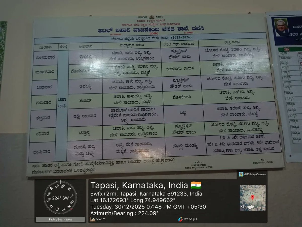 AbvrsT's tweet photo. ರಾತ್ರಿ ಊಟ  #SocialAudit_SWDMeals #SocialWelfare_Karnataka https://t.co/KhhhrL9zSZ