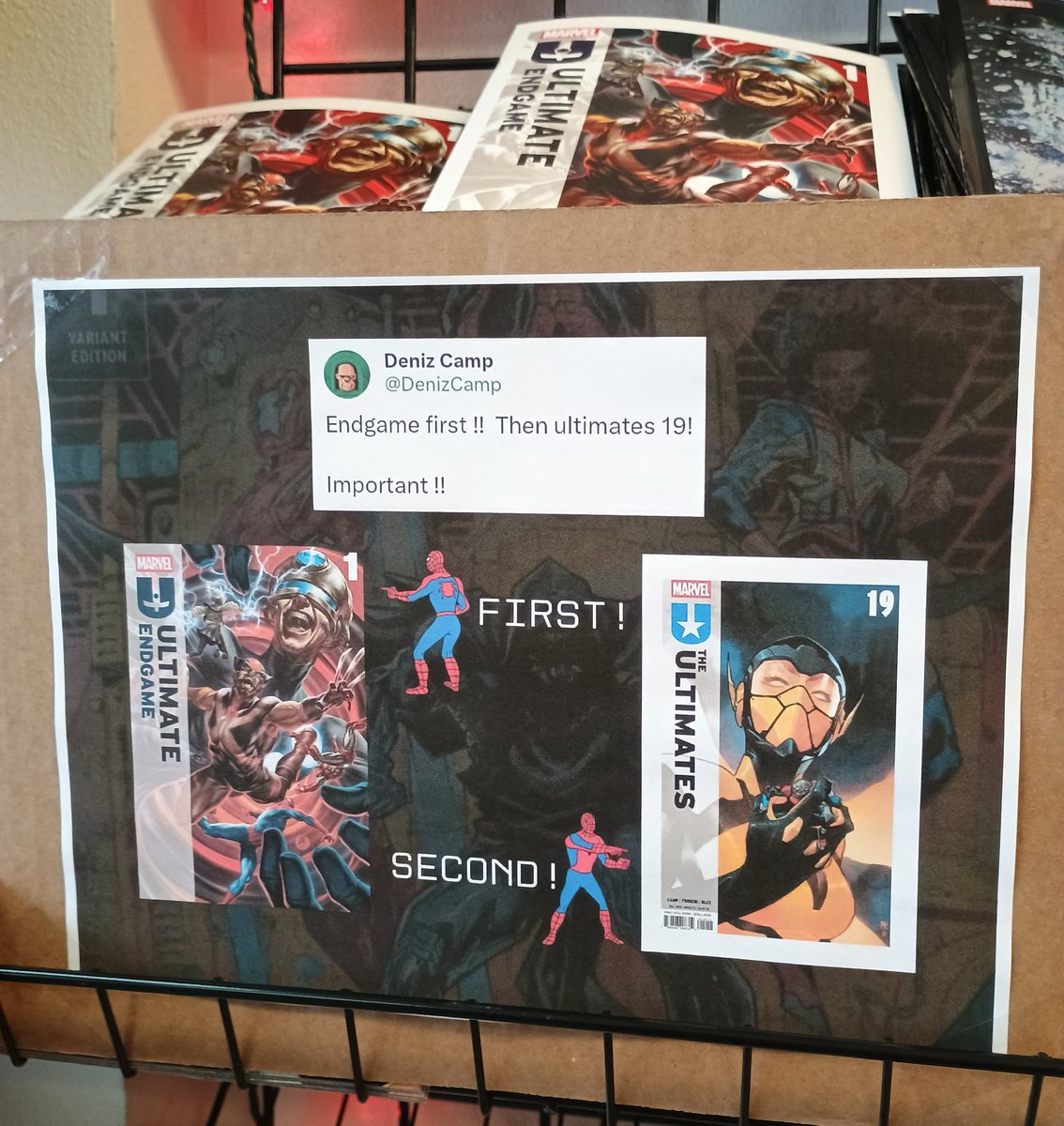 luiseatscomics's tweet image. Like @DenizCamp said, Important!! We're gonna make sure you get the proper reading order TONIGHT!!