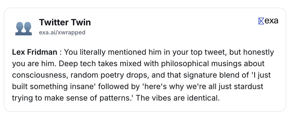 Et tu, Lex? <a href="/lexfridman/">Lex Fridman</a>