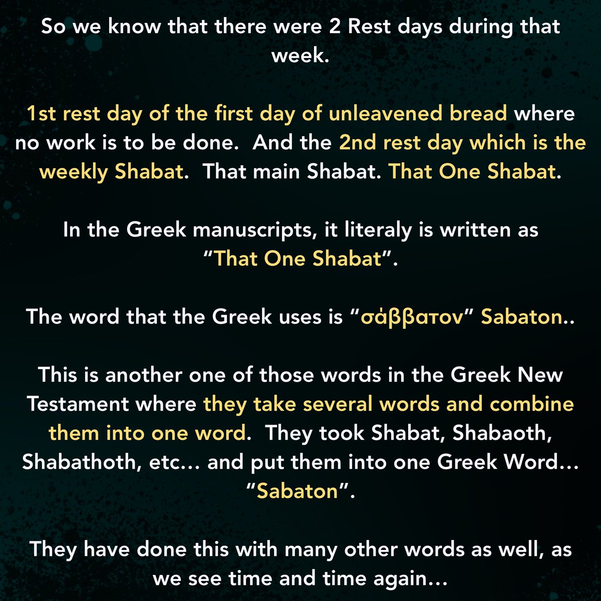 TbonYho's tweet photo. Part 2 of 5:
Timeline of Passover and Yahusha’s Death, and then Alive again.

Passover is about 2 to 3 months away from now, in the Spring, which is the Real New Year, during the Month Abib.

I felt it on my heart to post this prior to Passover, for anyone who is lead to view it. https://t.co/eWb9es4DGI