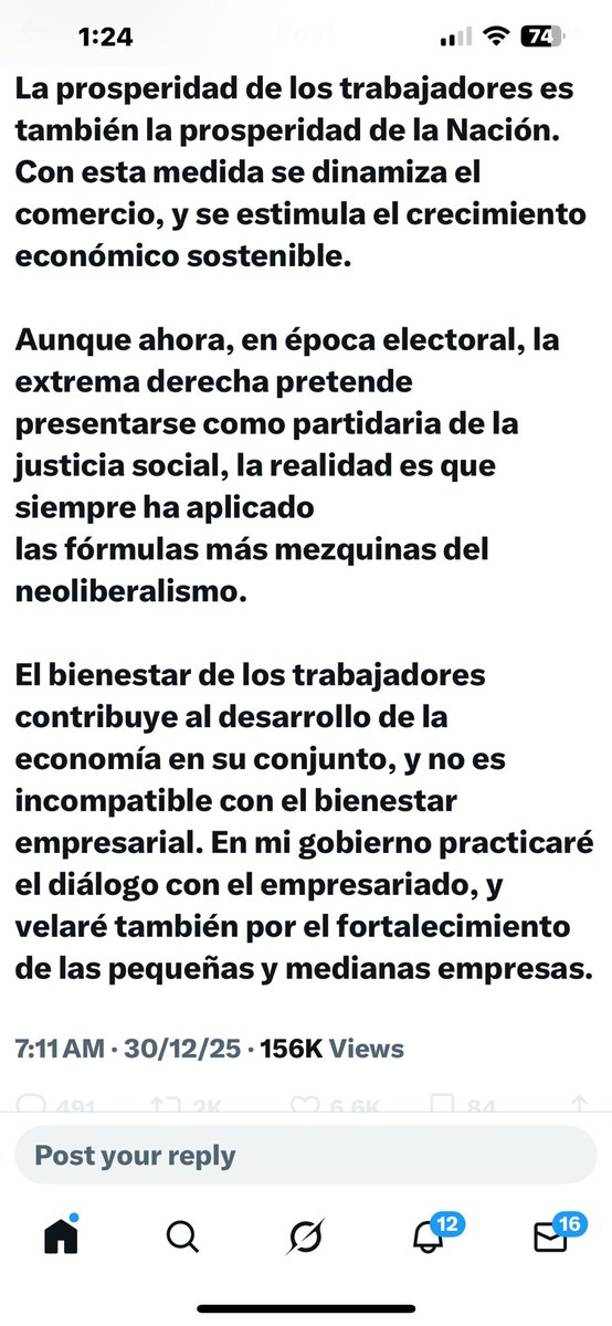 Aunque me bloquea no importa.

A Cepeda, el heredero aumentado y corregido:

El salario mínimo no se puede decretar con arengas.
Ni la pobreza se derrota con populismo salarial.
Ni la justicia social se impone por decreto.

Subirlo un 23% por encima de la productividad real, en