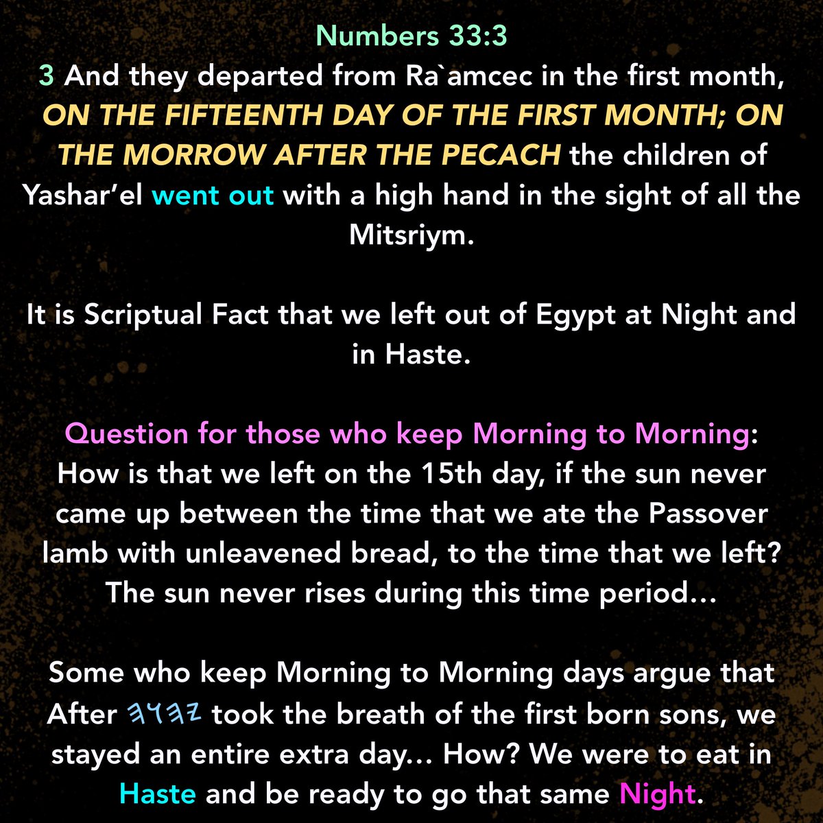 TbonYho's tweet photo. Part 4 of 5:
Timeline of Passover and Yahusha’s Death, and then Alive again.

Passover is about 2 to 3 months away from now, in the Spring, which is the Real New Year, during the Month Abib.

I felt it on my heart to post this prior to Passover, for anyone who is lead to view it. https://t.co/riXGUOxx5k