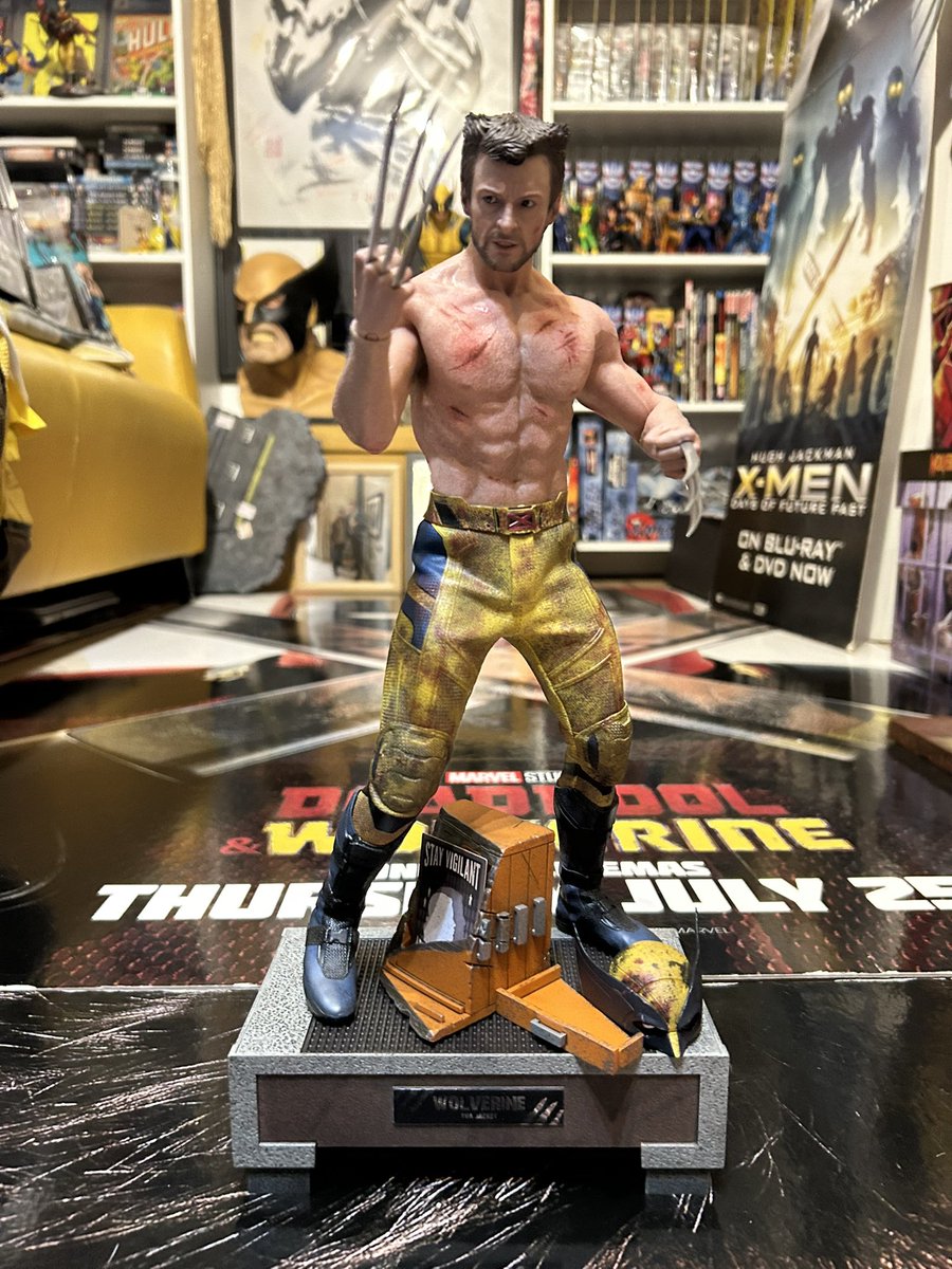 WolverSteve's tweet photo. LFG #HotToys #Wolverine #Logan #TvaJacket #DeadpoolAndWolverine #HughJackman #LFG #TheWolverine #Homage #Samurai #Kuzuri #SamuraiSword #ActionFigure #Posing #JustForFun #FineIndeed #Wolversteve #Wolveroom #Doomsday #wolverineinmortal @hottoysofficial @collectsideshow https://t.co/7QOElboFTn