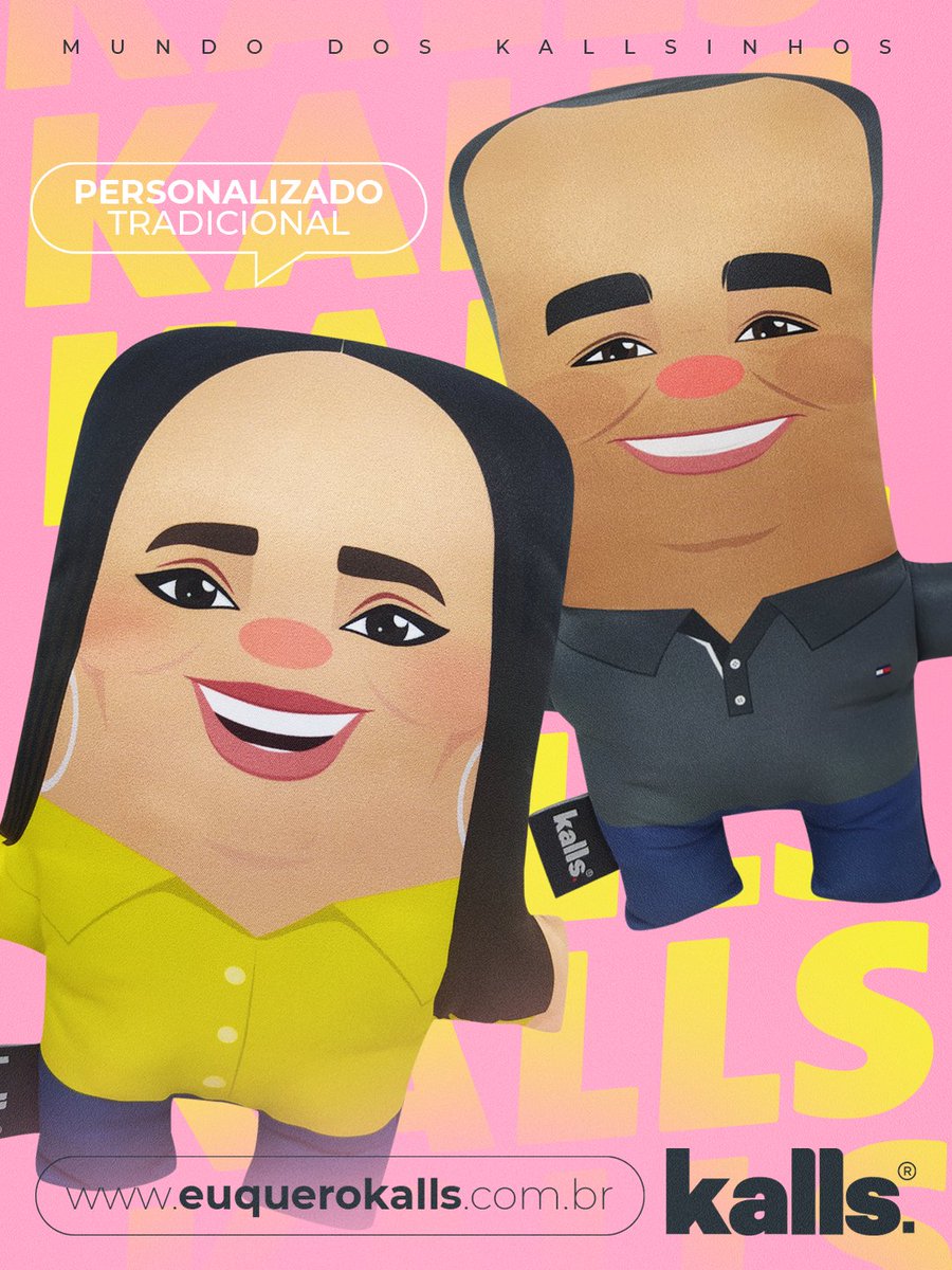 Personalizado tradicional 🥰
Você ficará encantado pelo mundo dos Kallsinhos. 

Acesse euquerokalls.com.br e encomende também o seu.

#euquerokalls