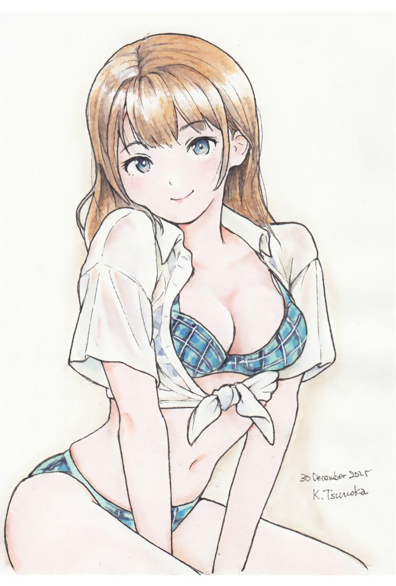 「絵の具乾いたのでアップしますね。 今年最後ですかね。 明日、コミケに行かれる方は」|Kaz Tsuruokaのイラスト