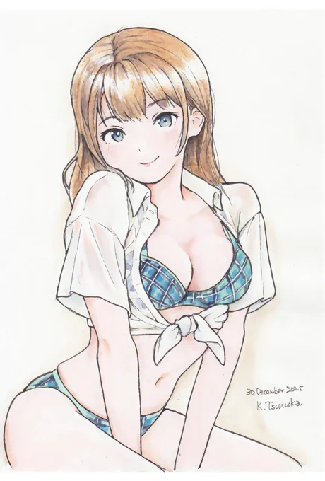 絵の具乾いたのでアップしますね。 今年最後ですかね。 明日、コミケに行かれる方は東京ビッグサイトでお待ちしています!