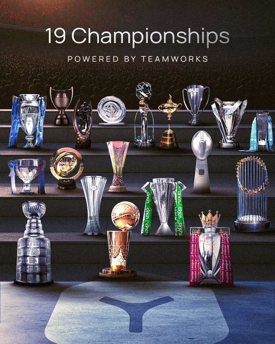 Teamworks's tweet image. 2025 brought some incredible professional sports moments across the globe, and a whole lot of champions who trust Teamworks along the way. 🏆

Congratulations to 19 of our partners who have won a championship this year! 👏