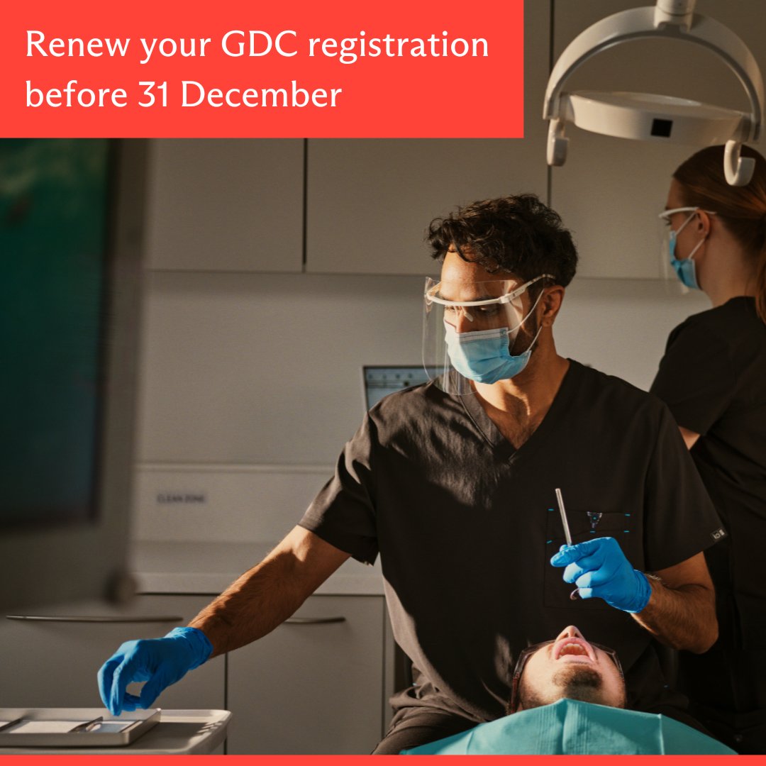 the_ddu's tweet photo. ⚠️ The @GDC_UK renewal deadline is tomorrow (31 December). 

Make sure:
- Payment has been made, even if you have a direct debit set up. 
- You have appropriate indemnity in place, and you've ticked the box to declare it.
- You've uploaded enough CPD hours. https://t.co/j0UlYyCz0N