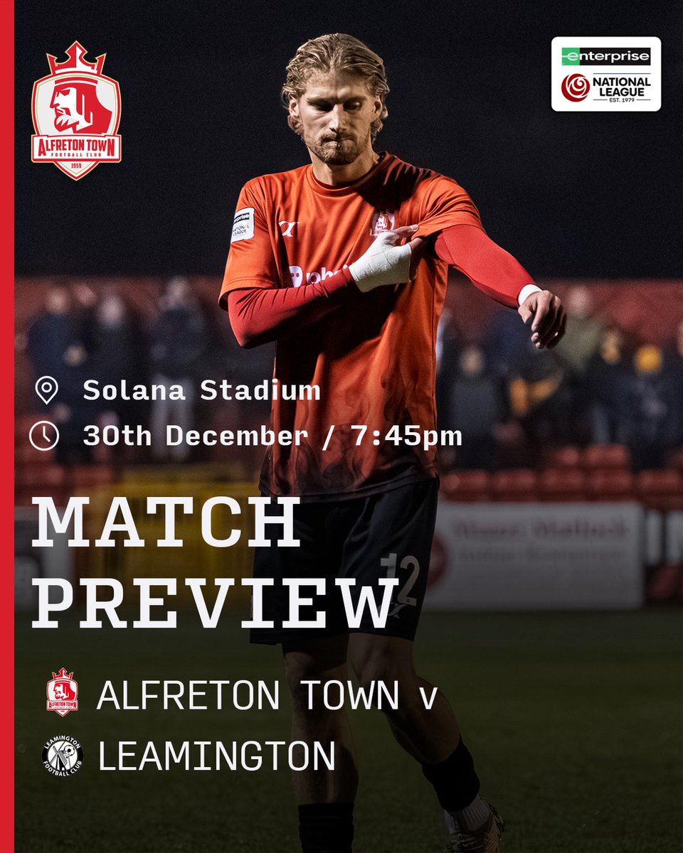 AlfretonTownFC's tweet image. Ahead of hosting Leamington tonight in our final fixture of 2025, take a read of our match preview for all the build-up.

alfretontownfootballclub.com/2025/12/29/mat…

#ATFC | #Ofton