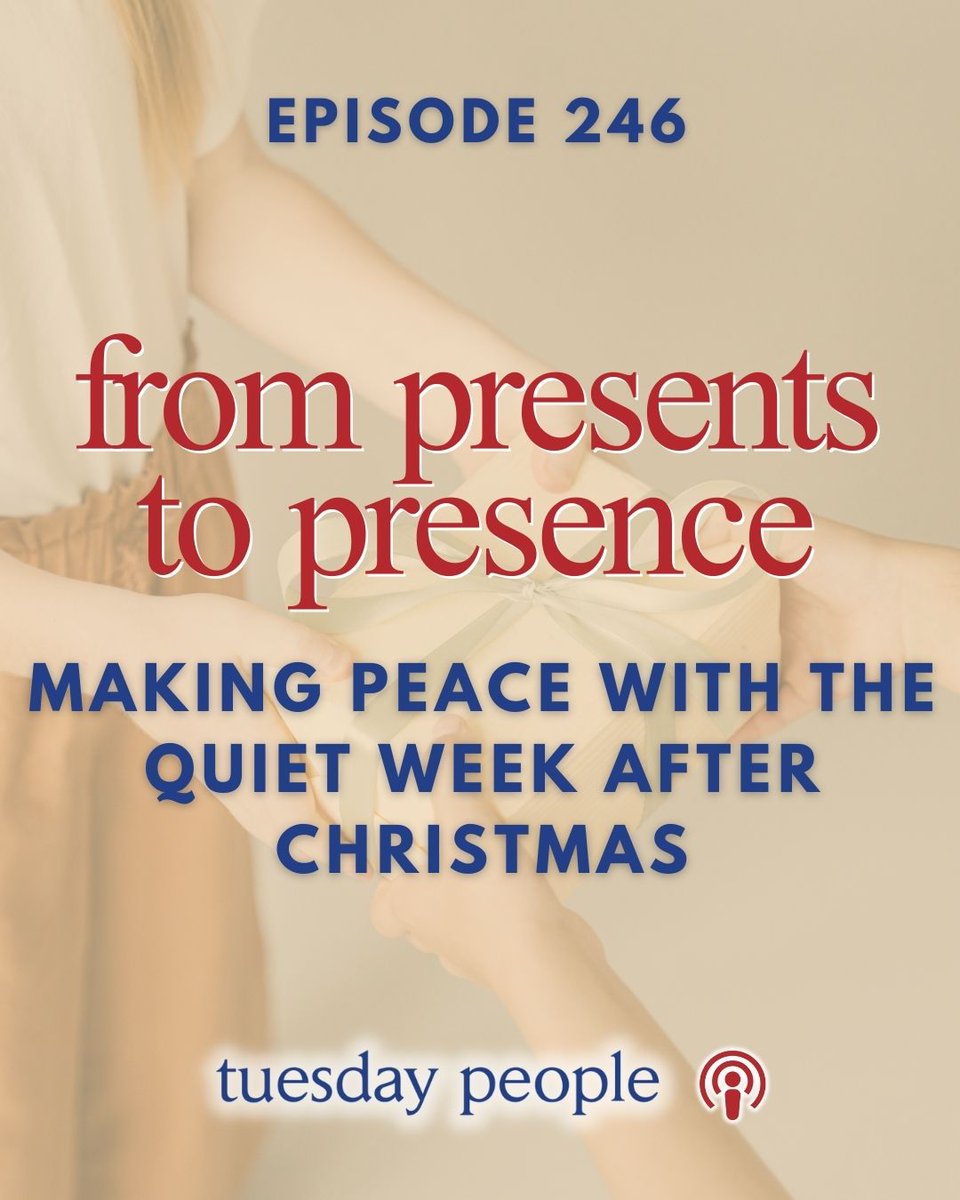 wetuesdaypeople's tweet photo. On this week’s #TuesdayPeople #podcast, @mitchalbom reflects on the quiet, often overlooked stretch of time between Christmas and New Year’s — that in-between week when routines pause and the world seems to exhale. 
https://t.co/PuC5RMtJV6 https://t.co/iwRTOwlRDP