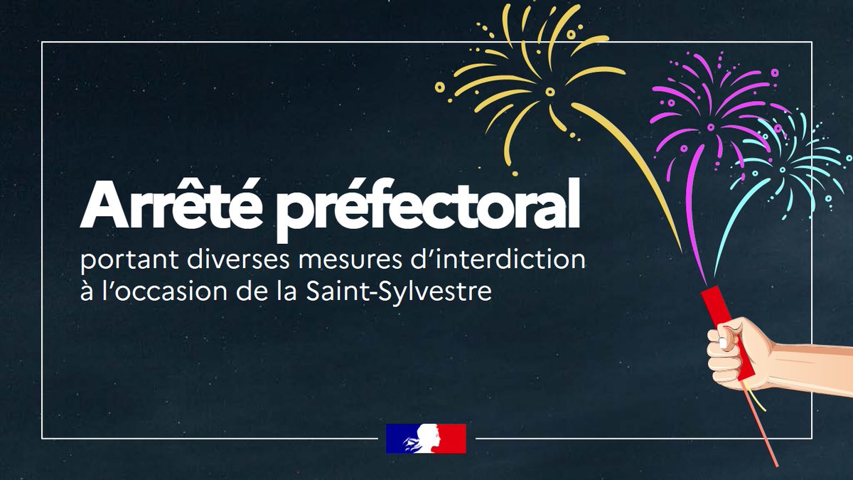 Image de Préfet de l'Allier - #ArrêtéPréfectoral 🚫 | À l'approche de la Nouvelle année, des mesures de sécurité ont été prises po