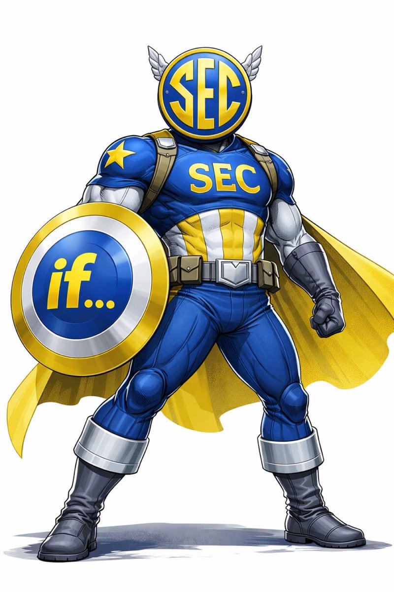 edbogle66's tweet photo. @crimsonace @GridironHoosier Captain SEC Hypothetical Superhero https://t.co/Lh2JG449pb