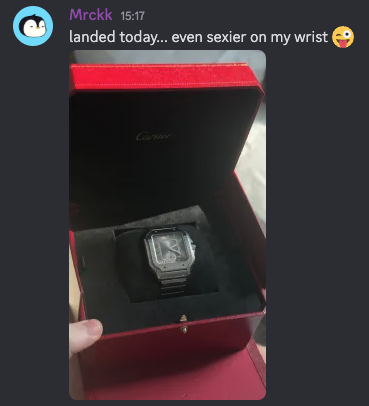 BIG WIN ALERT!!!  🔥🤑 

A VIP just pulled a Cartier watch... 

Congratulations to our BIG WINNER  💜 💜 

🎁 Like &amp; Reply - You might WIN $50 in balance