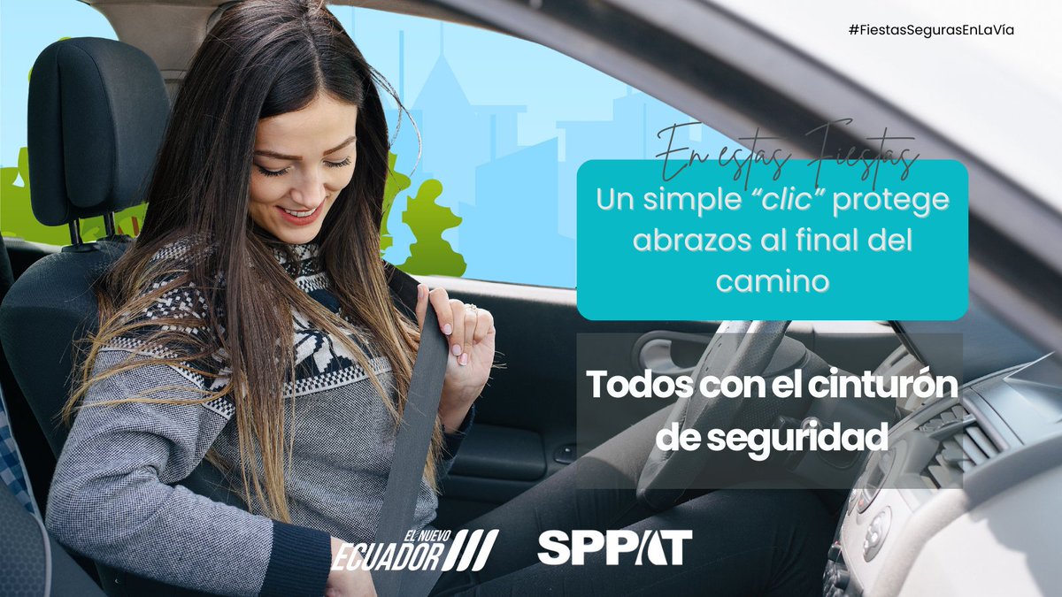 Porque alguien te espera para el abrazo de fin de año.

 Todos con cinturón de seguridad, en cada trayecto.

Celebremos llegando bien.

#LlegarConVida #SeguridadVial #FiestasResponsables