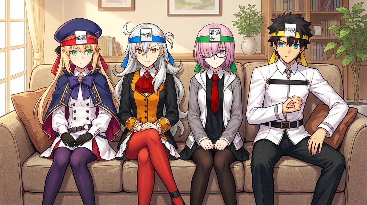shudadiao's tweet photo. 【fgo】试着用ai跑了一些漫画
1.深夜吃播
2.音乐卧底
3.不要做挑战
4.法老看牙
#fate #fgo #FateGrandOrder #AIart https://t.co/i8xmGMIYMI