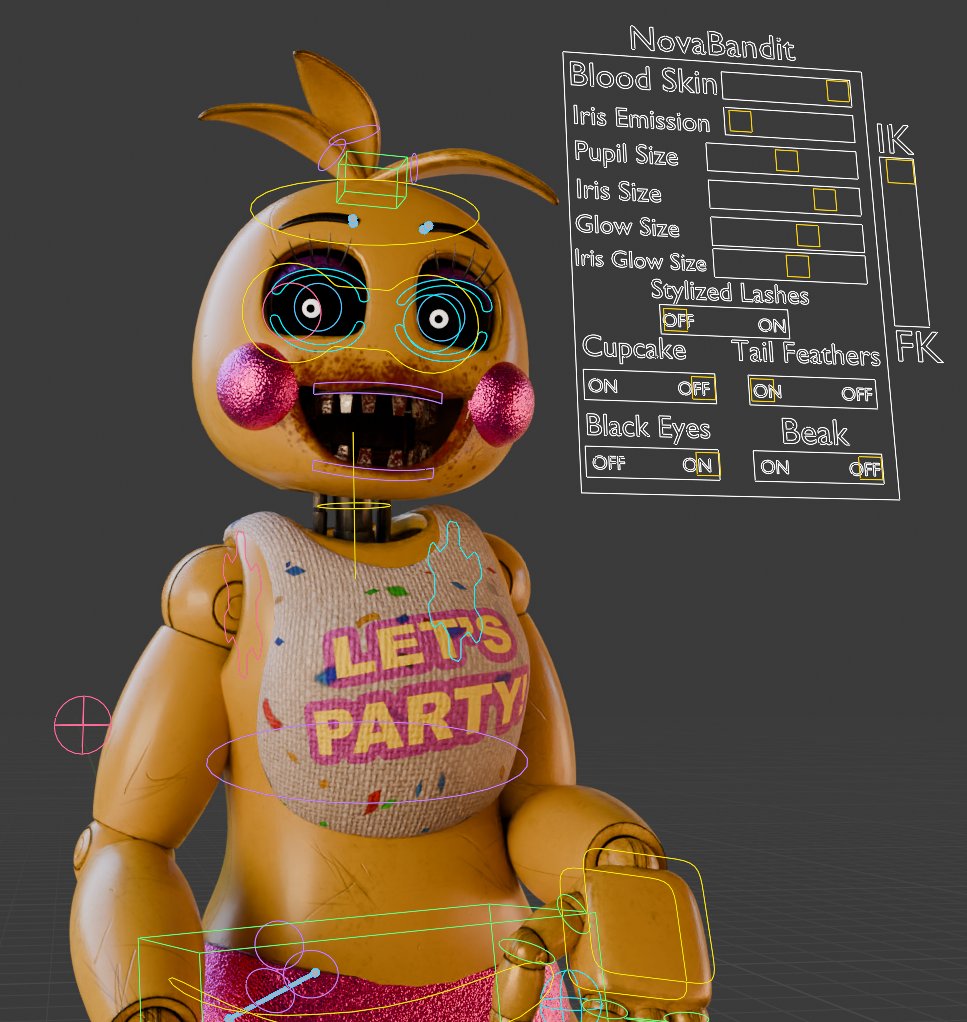 NovaBandit0's tweet photo. Added a blood skin and more features to her rig https://t.co/1pxH9vxCpD
