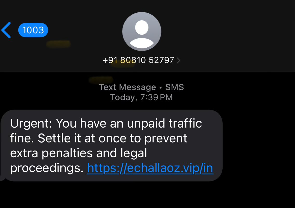 Anishtalks's tweet photo. @MTPHereToHelp  request to take necessary action on the following number . Sending SMS to people with unpaid traffic fine and link for payment . https://t.co/BOrHE3aDcg