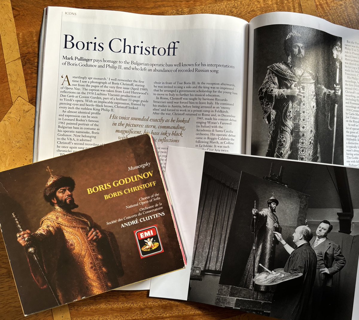 The January issue of @GramophoneMag has landed, including my appreciation  of Boris Christoff (and a reference back to the very first issue of  @Operanow). Here too is that photo of Leonard Boden, image size:1200x1069