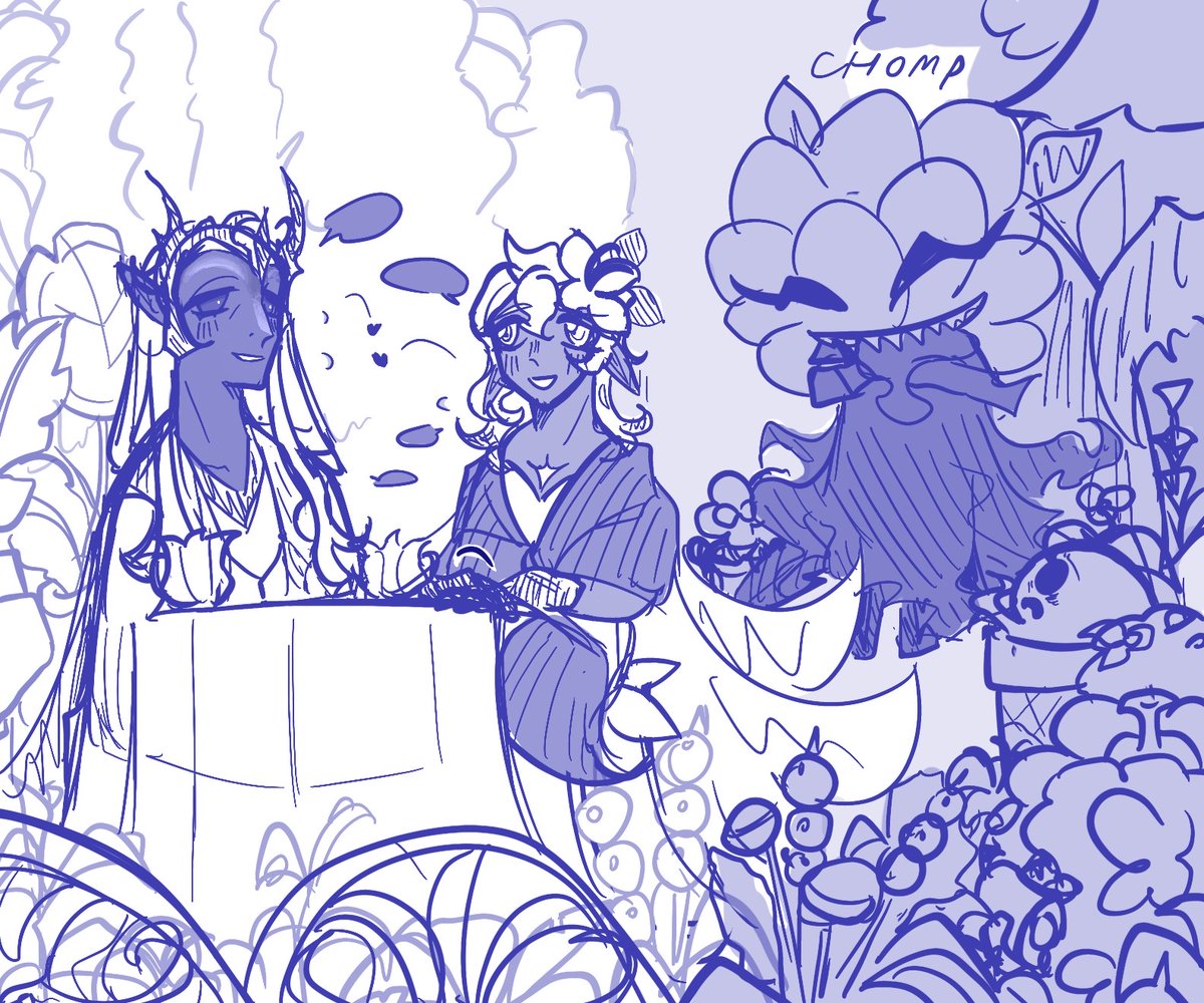 Pin_Inwza's tweet image. My hc that says in a peaceful timeline Willy's gonna have her personal greenhouse in a faerie kingdom where it's 20% cute plants 30% weird plants and 50% alien species she brings home every 3 months
#whitelilycookie #silentfaelily #crk