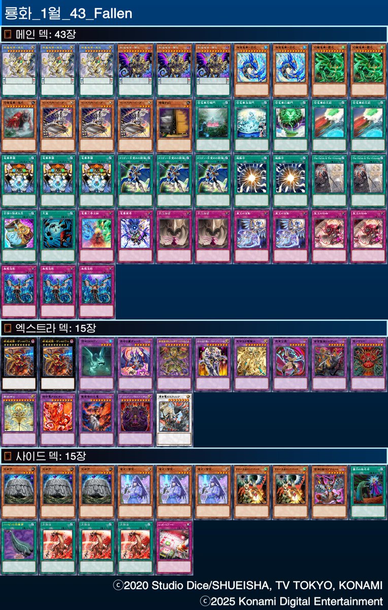 2025/12/30 양정 jclover 비공인

스위스3라운드 일본판풀 17인

참가덱:룡화

1라 섬도희 후선후 xox
2라 오르페골 후선 xx
3라 현람 후선후 xox

2025년 마지막 듀얼~