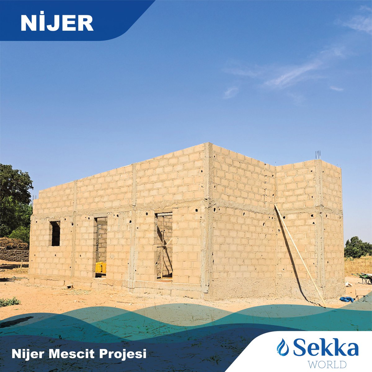 sekkaworld's tweet photo. Afrika’da kalıcı eserler inşa etmeye devam ediyoruz.

Nijer’in başkenti Niamey’e 236 km uzaklıkta bulunan Dosso bölgesinde yürütülen Mescid projemizin inşaat çalışmalarında sona yaklaşıyoruz. https://t.co/8paohbbr2v