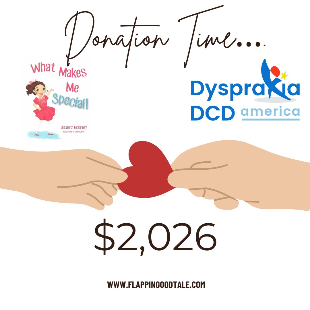 Flappingoodtale's tweet photo. Happy New Year! In honor of the New Year we are donating $2,026 dollars to Dyspraxia DCD America as our year end gift! 
#Proceedstocharity
#supportnonprofits
#Dyspraxia
#DCD
#neurodiversity https://t.co/bI0LRkNd7Q
