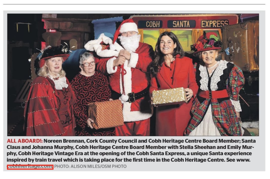OSMPhotography's tweet photo. Some more Christmas spirit over December with the launch of the Cobh Santa Express, a unique Santa experience inspired by train travel opens for the first time in the Cobh Heritage Centre.
#OSMPHOTO #Cork #Cobh #SantaExpress #CorkPhotographers https://t.co/r8IUFnYSNF