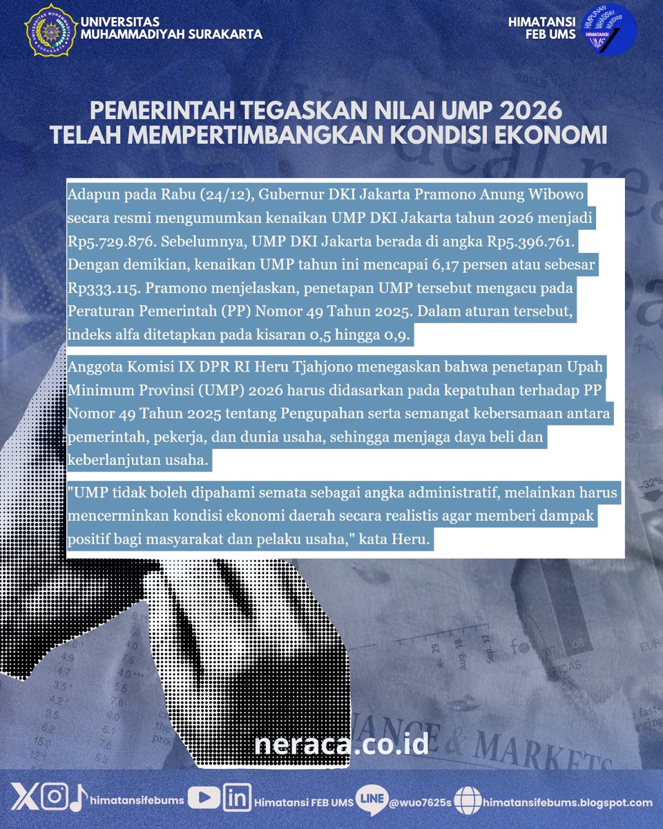 [𝐊𝐈𝐋𝐀𝐒 𝐈𝐍𝐅𝐎]

Halo Rekan, HIMATANSI FEB UMS! 🙌🏻

Kilas Info kembali hadir membawa berita 𝘶𝘱𝘥𝘢𝘵𝘦 yang menarik dan info penting spesial buat kamu.
Jangan sampai ketinggalan, ya! 🤩

#HIMATANSI2025
#SmartinAccounting
#SmartInLife
#KilasInfo