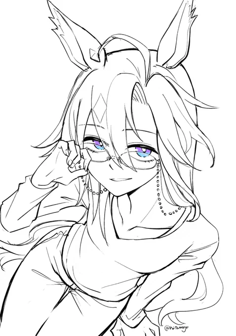 今年描いたウマ