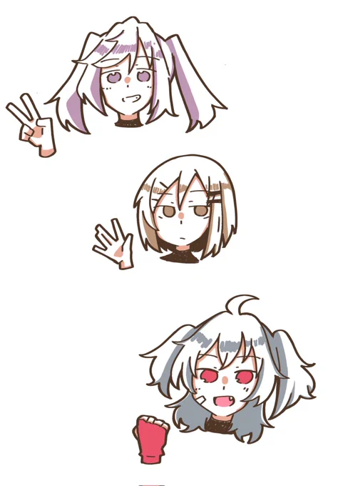 ただの落描き三人衆。
