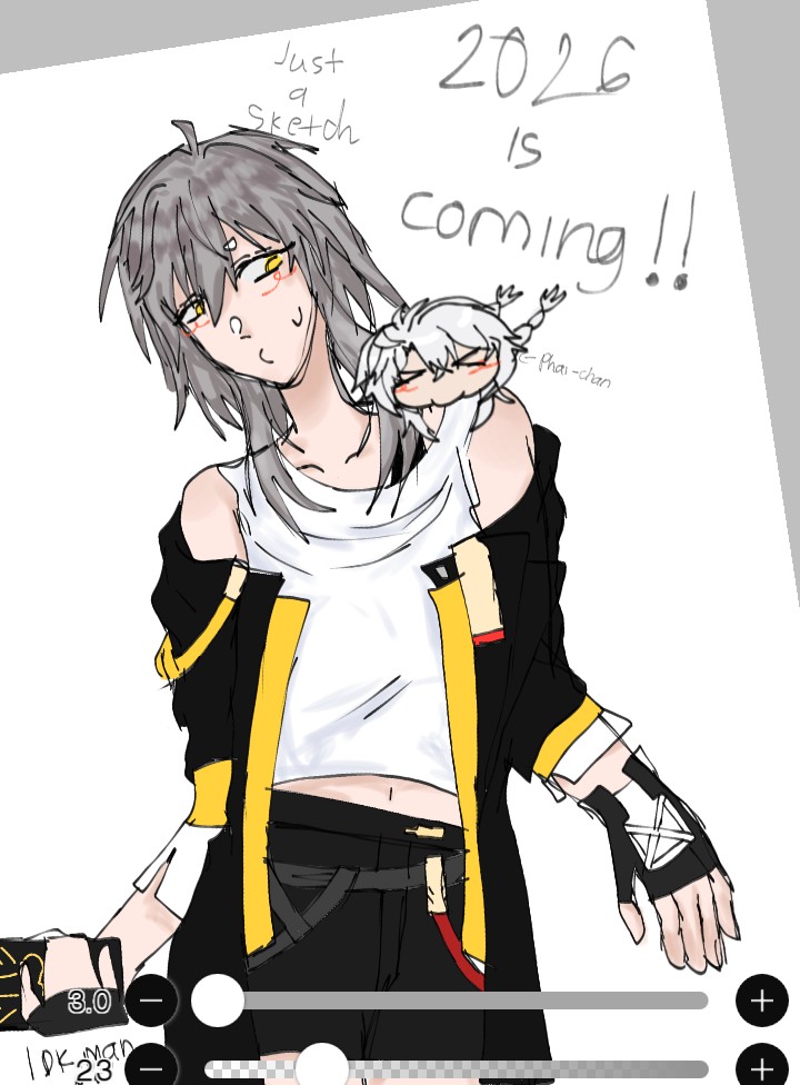 Kaesky98's tweet photo. #hsrfanart #honkaistarrailfanart #phaicae #ファイ穹

My lazy and tired sketch, it's almost 2026, isn't it? https://t.co/gQ2hwpzTHU