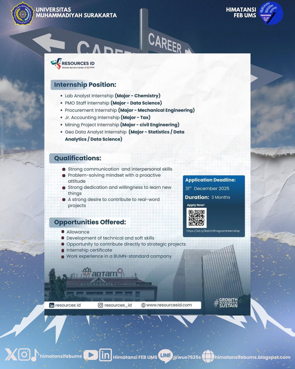 himatansiFEBUMS's tweet image. Untuk informasi lebih lanjut, silakan hubungi kontak yang tersedia. 

#HIMATANSI2025
#SmartInAccounting
#SmartInLife
#InfoMagang