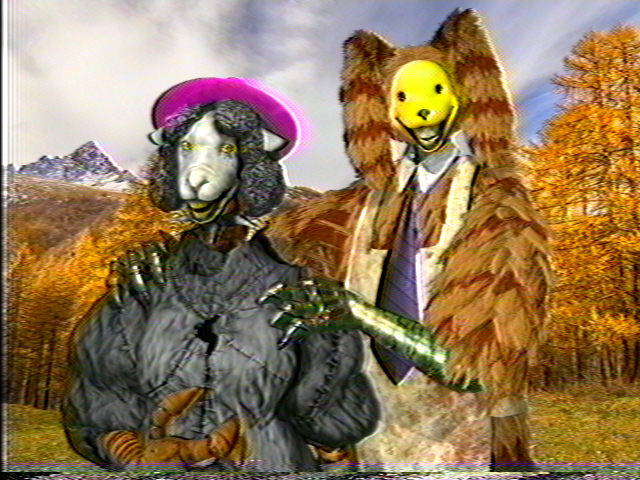 Jackie_Box79's tweet image. Waterman couple. (Again but with cool VHS filter and now they look real woah)
Credits!:
Lorenzo and Rachel models made by @BirdieCandles 
#thewaltenfiles