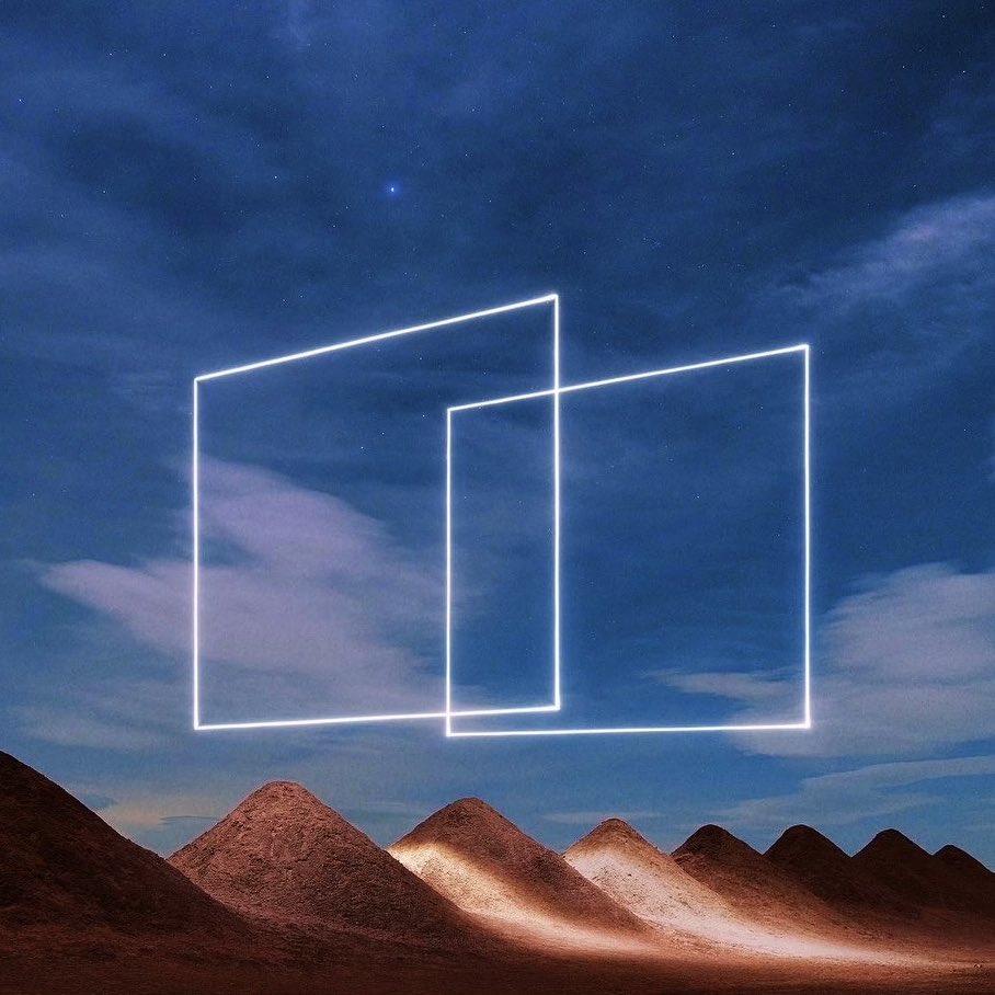 Images I made using a drone as my paintbrush