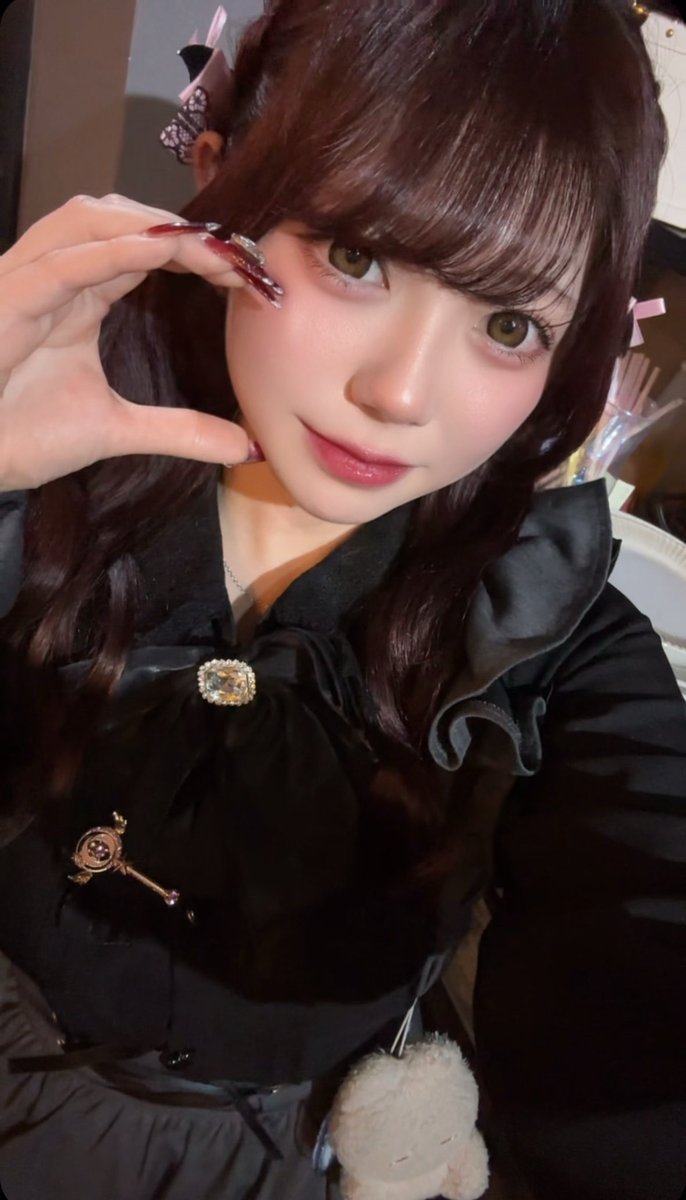 ハンドメイドあや 今日あつすぎた！！ このワンピ可愛すぎて優勝です🥺❤︎ #韓国カフェ