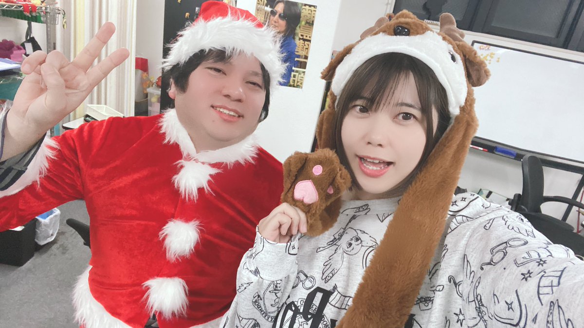 小松田ちゃん ラストバトルトップ〜🤶笑 ラスにゃんはサンタ🤶✌️