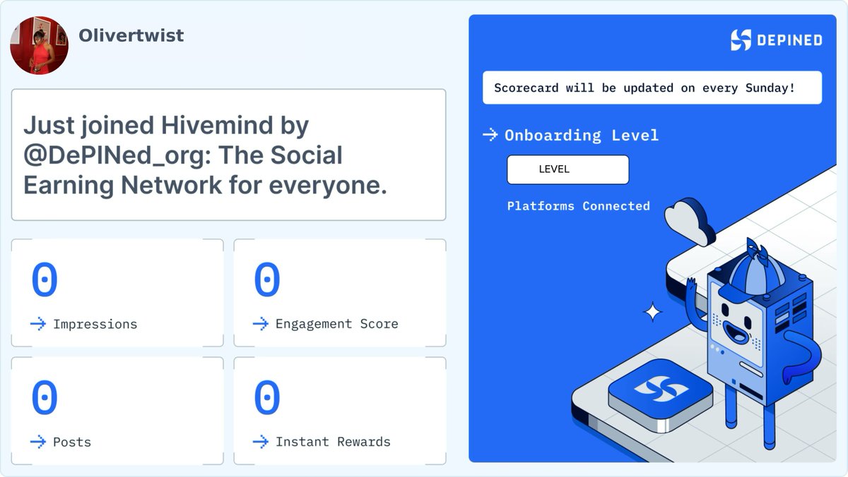 BanksItach77862's tweet image. Hey! 👋 I just joined Hivemind by DePINed — a platform where you can earn rewards for your social engagement!

Check it out and start earning 🚀
👉 hivemind.depined.org

#DePINed #Hivemind #PlatformBreakdown #OnlineBrilliant #DigitalPower