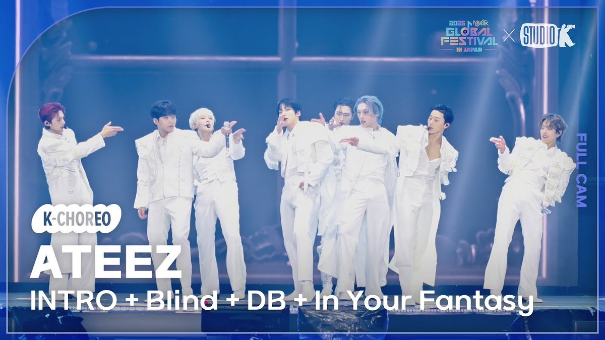 ATEEZUD's tweet photo. [🎬] ATEEZ at 2025 Music Bank Global Festival In Japan

• 에이티즈 직캠 'INTRO + Blind + In Your Fantasy' (ATEEZ Choreography) https://t.co/ePaKNhNByk

• [현장직캠] 에이티즈(ATEEZ LIVECAM) 'INTRO + Blind + In Your Fantasy' https://t.co/j2ySCB5ue4 

#ATEEZ #에이티즈 @ATEEZofficial