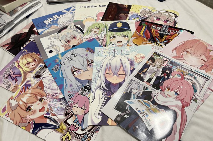 コミケ 戦利品
新刊交換分です!
みなさん有難うございました…!🙏 