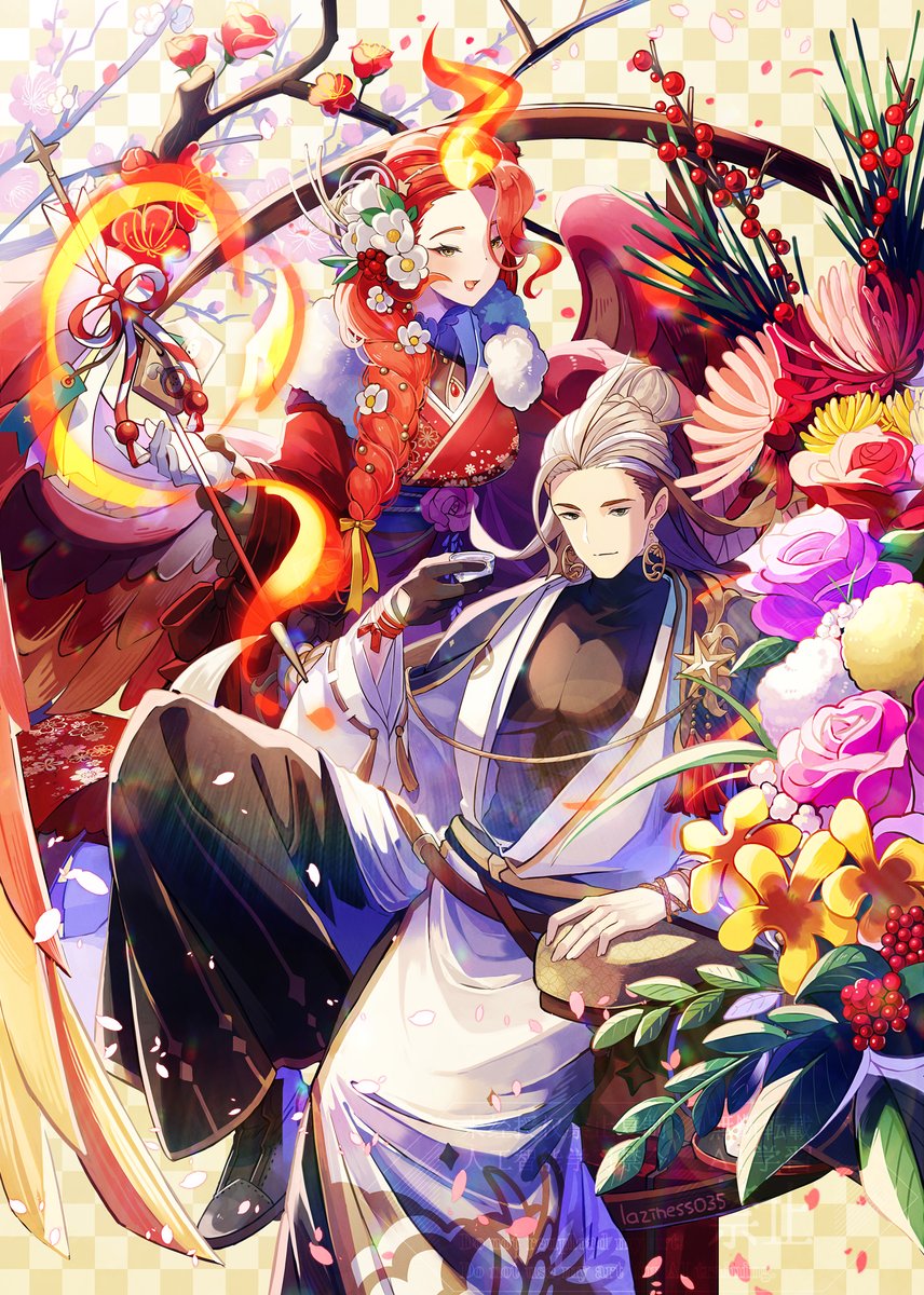 laziness035's tweet image. あけましておめでとうございます！
今年もよろしくお願いします🥳
#AFKJourney #EsperiArt