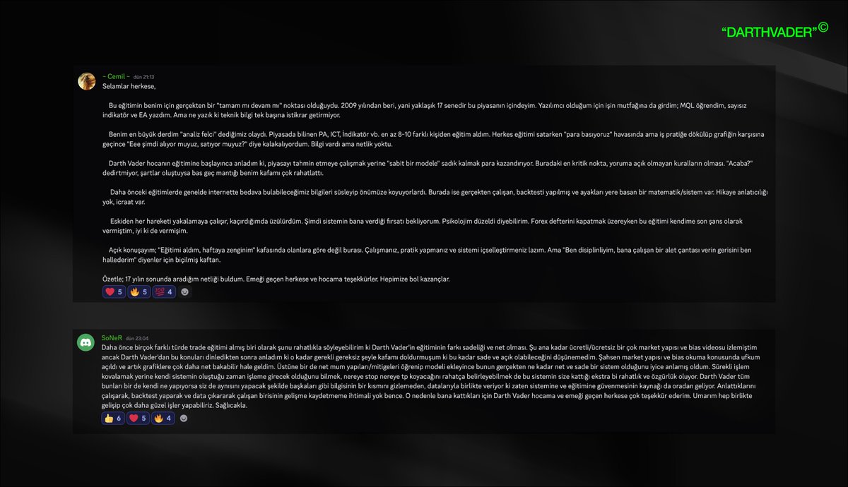ICT, Photon, Harmonik, Elliot…
Her konsepti öğrendin. Grafiğe baktığında her yerden bir işlem görüyorsun. 
İşlem almaya başladıkça sonuçlar artmıyor, azalıyor. Psikolojin bozuluyor, acaba ben bu işi yapamayacak mıyım? diyorsun.

Yardım için başkalarına soruyorsun aldığın
