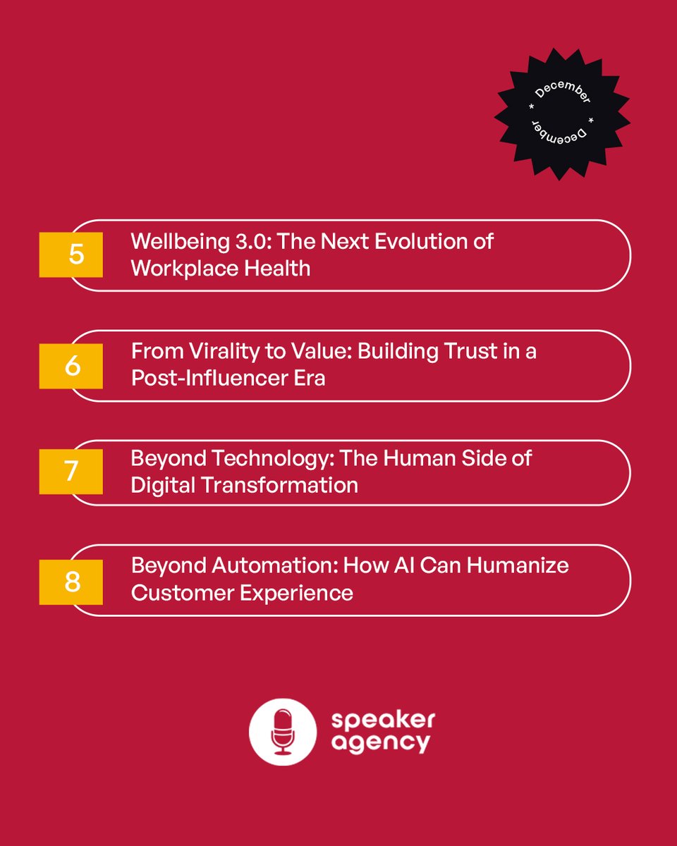 This December, explore our latest blog posts—filled with timely insights and standout ideas to close the year on a high note.

Read more! 🔗
speakeragency.co.uk/blog

#speakeragency #insights #blog