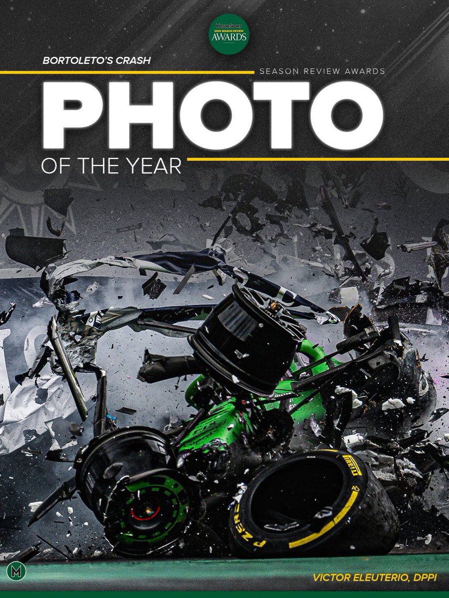 #F1 La foto del año! Fue la del accidente de Bortoleto en Interlagos, tomada por Victor Eleuterio, para DPPI y publicada por <a href="/Motor_Sport/">Motor Sport magazine</a>