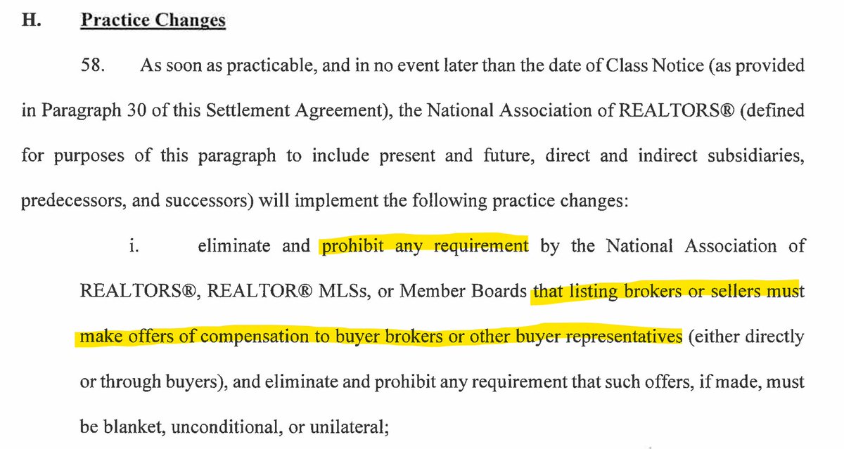 trash_is_cool's tweet photo. Anyone looked at this $COMP $HOUS merger. NAR settlement kinda blows up entire listing structure since buyer agent no longer gets comp through MLS https://t.co/com1vRlPGF