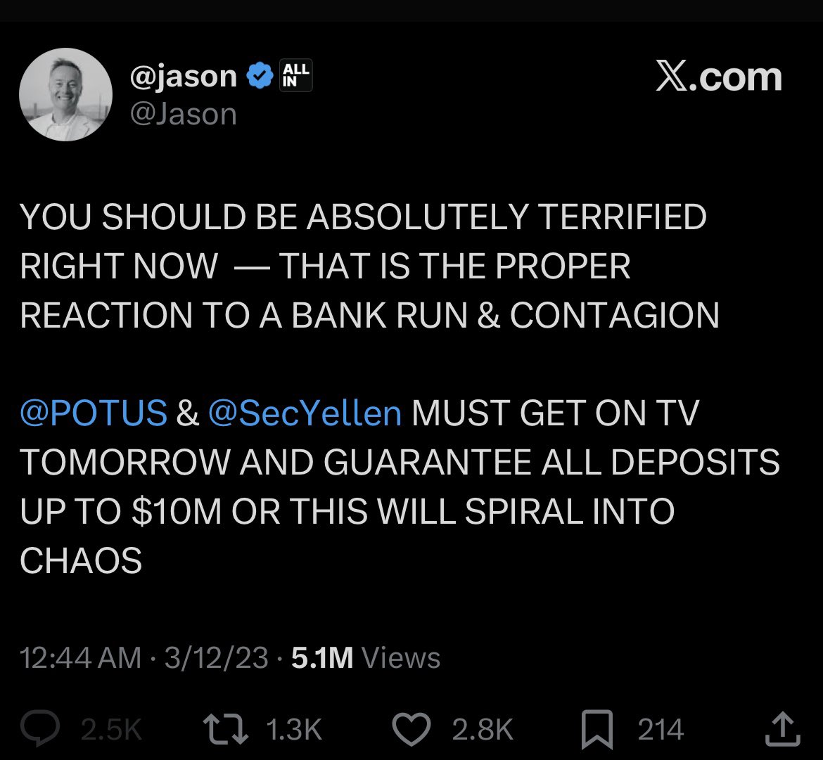 HighyieldHarry's tweet image. It’s important to remember that socialism is really bad, unless you and a bunch of other VCs accidentally start a bank run.