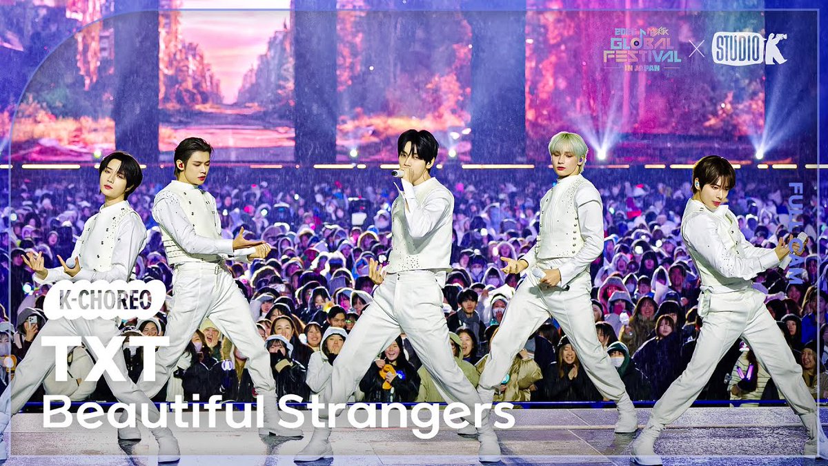 StudioK_twt's tweet photo. [🖥/ 2025 뮤직뱅크 글로벌페스티벌 in JAPAN]
4K Full 직캠을 지금 바로 확인하세요!

251230 #투모로우바이투게더 (#TXT)
 – 'Beautiful Strangers'

▶︎ https://t.co/8u2UOOvEaW

#MUSICBANK_GLOBALFESTIVAL 
#뮤직뱅크_글로벌페스티벌 
#StudioK #직캠 #4K직캠
@TXT_bighit https://t.co/cE2Gx6Dx6C