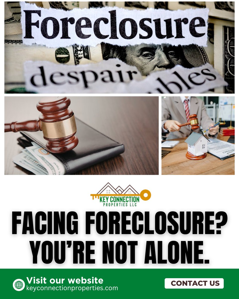 ConnectTheKeys's tweet photo. Facing Foreclosure? You’re Not Alone.

At Key Connection Properties, we offer fast, fair, and stress-free solutions to help homeowners stop foreclosure, explore their options, and move toward a fresh start.

Visit https://t.co/mNX2Xse9pF

𝐅𝐨𝐥𝐥𝐨𝐰 𝐔𝐬👉: #homesellers https://t.co/Lq4c7tv933