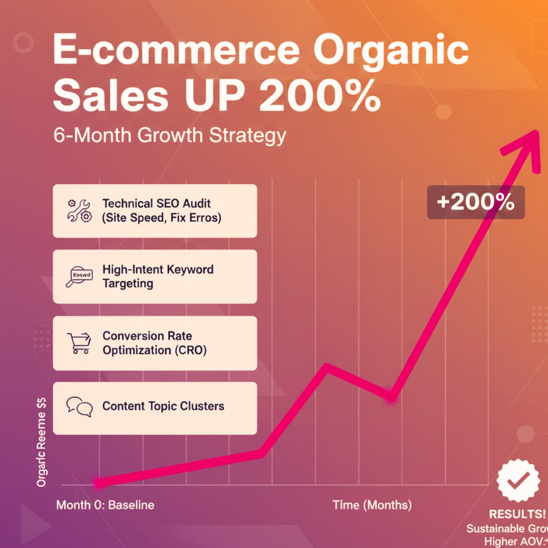 How I Increased an E-commerce Store’s Organic Sales by 200%