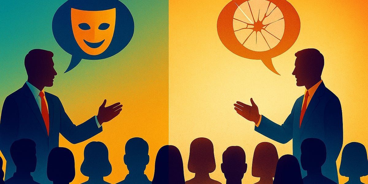 The Noble Lie vs. the Harsh Truth: What Leaders Owe Their People

Why protecting people with half-truths may feel easier, but only honesty earns lasting trust. 

Read: open.substack.com/pub/nigeldessa… 

Watch: youtu.be/sLcosM4PEXE